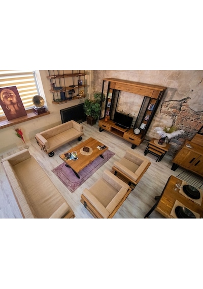 Ntconcept Ntconcept Masif Ağaç Loft Koltuk Takımı