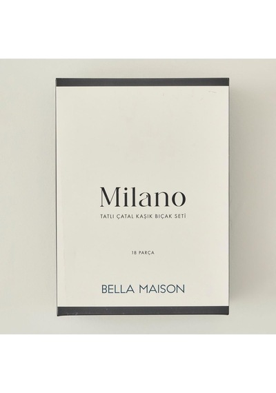Bella Maison Milano 18 Parça Tatlı Çatal Kaşık Bıçak Seti Silver Diğer