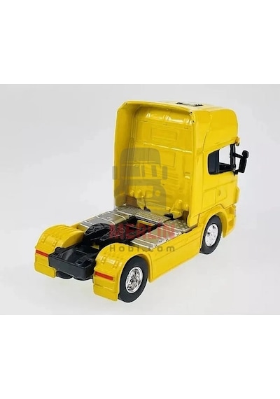 1/64 Ölçek-scania V8 R730 Tır Diecast Metal Model Sarı Renk