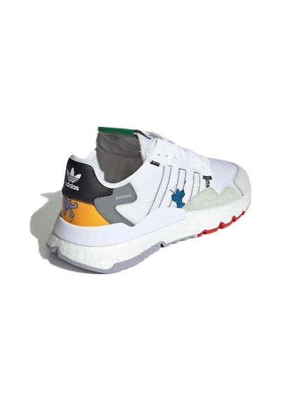 Adidas Nite Jogger Renkli Beyaz Sneaker Ayakkabı Beyaz