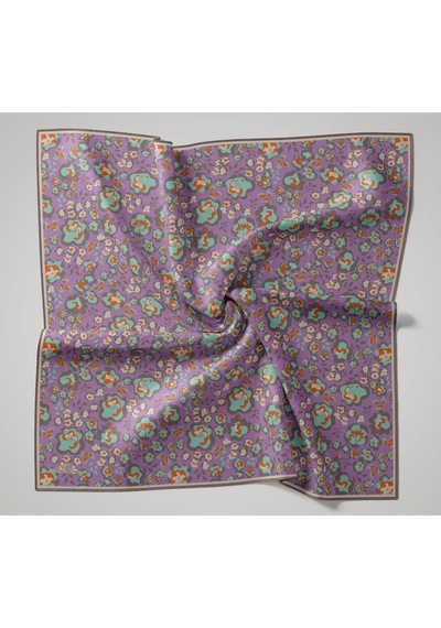 Silk Home Soft Eşarp 73090-10 Eflatun, Turkuaz, Leylak, Turuncu, Taş