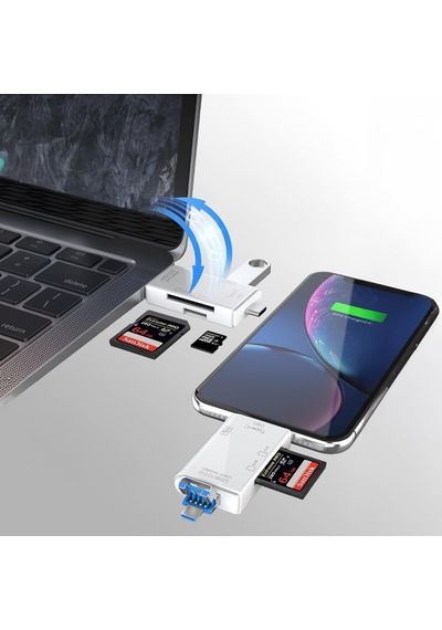 Store 6 İn 1 Kart Okuyucu Adaptör Usb-otg Hub Type-c