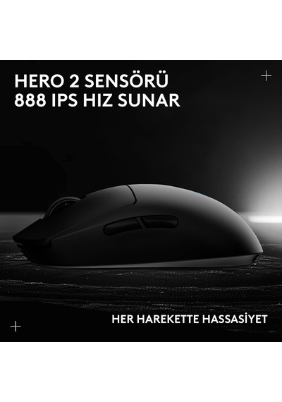 Pro 2 Lıghtspeed Kablosuz Oyun Mouse'u, Hero 2 32k Dpı Sensör, 500+ Ips, Usb-c Şarj, 4 Özelleştirilebilir Tuş, Sağ Ve Sol Elle Kullanıma Uygun, Pc/mac İçin, Siyah Pro 2 Lıghtspeed Kablosuz Oyun Mouse'u, Hero 2 32k Dpı Sensör, 500+ Ips, Usb-c Şarj, 4 Özelleştirilebilir Tuş, Sağ Ve Sol Elle Kullanıma Uygun, Pc/mac İçin, Siyah