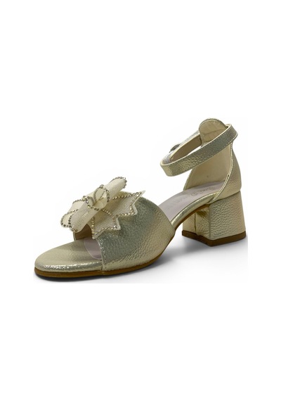 Tuğba Ortopedi 712 Kız Çocuk Topuklu Abiye Ayakkabı Altın