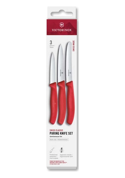 Victorinox Üçlü Soyma Bıçağı Seti 6.7111.34c1 Kırmızı