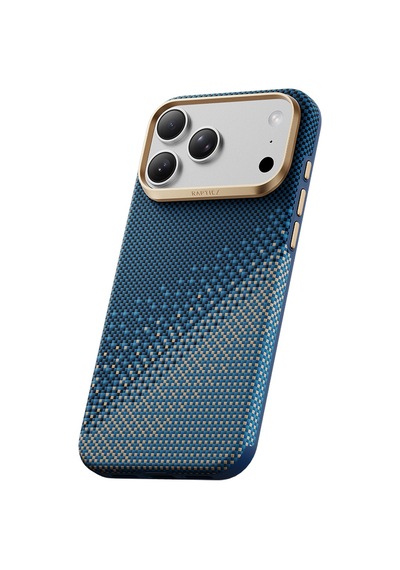Apple iPhone Uyumlu 18 Pro Max Kılıf M-safe Özellikli Raptic Aramid Dual Ultra Serenity Serisi Karbon Lacivert