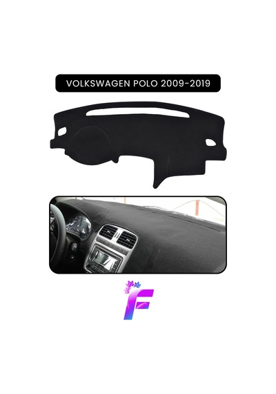 Volkswagen Polo 2009-2019 Araca Özel Torpido Örtüsü Ön Göğüs Kılıfı Tam Koruma Tam Uyum C48