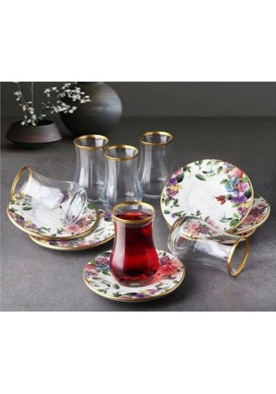 Gönül 4439 Flore Çay Bardağı Seti 6 Lı