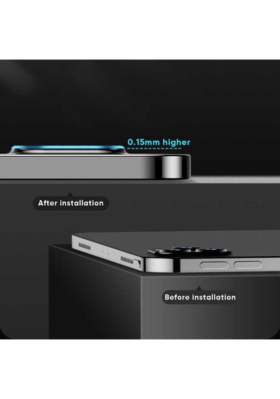 Apple Uyumlu iPad  Pro 12.9 2020 4.nesil Kamera Lens Koruyucu Cam Şeffaf