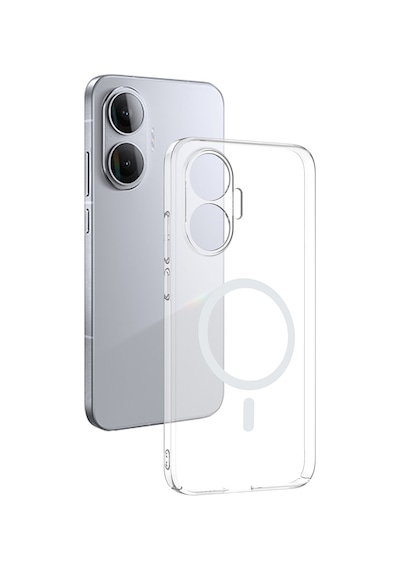 Poco F7 Pro Kamera Korumalı M-safe Şarj Özellikli Şeffaf Mkst London Silikon Kapak - Şeffaf Şeffaf