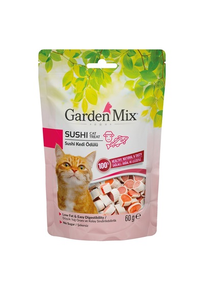 Garden - 341 - Mıx Kuzulu Sushi Kedi Ödülü - Csmo-tex - 60 Gr