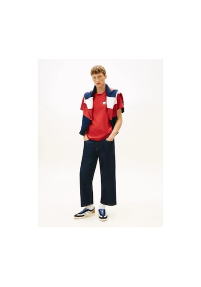 Tommy Hilfiger Tjm Slım Essentıal Flag Tee Ext Erkek Kırmızı T-shirt - Dm0dm20740-12816 Siyah