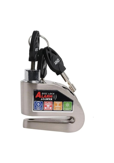 Armor Alarmlı Motorsiklet Disk Kilidi Çelik Gövde 606 Mva 6mm-inox
