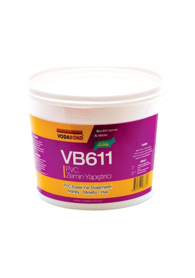 Vodaseal Vb611 Pvc Esaslı Yer Döşeme Zemin Yapıştırıcı 3 Kg.