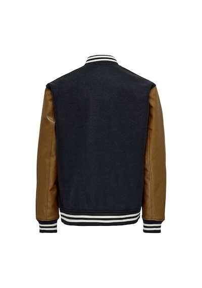 Only Onsjay Varsity Jacket Otw Erkek Günlük Ceket 22022572-Dark-N(554814457)