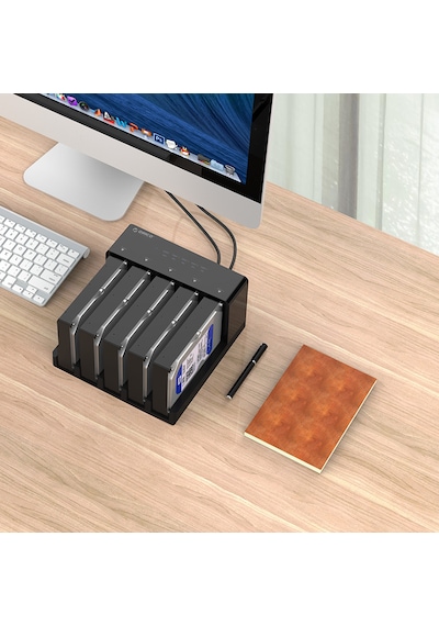 Orico 6558us3-c 5x 2.5"/3.5" Sata Hdd Yuva, Max.5x18tb Desteği,tak&çalıştır,kolay Kurulum Disk İstasyonu 6558us3-c