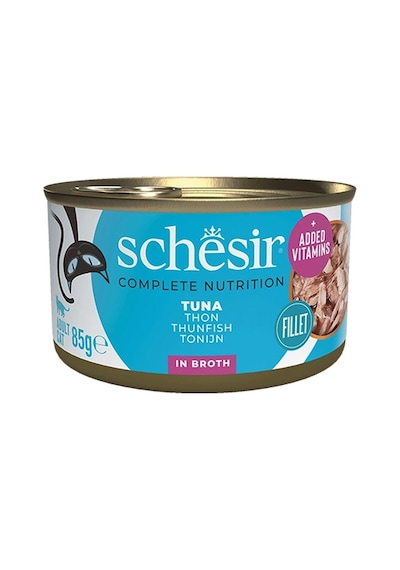Schesir Ton Balıklı Pişirme Suyunda Yetişkin Kedi Konservesi 85g