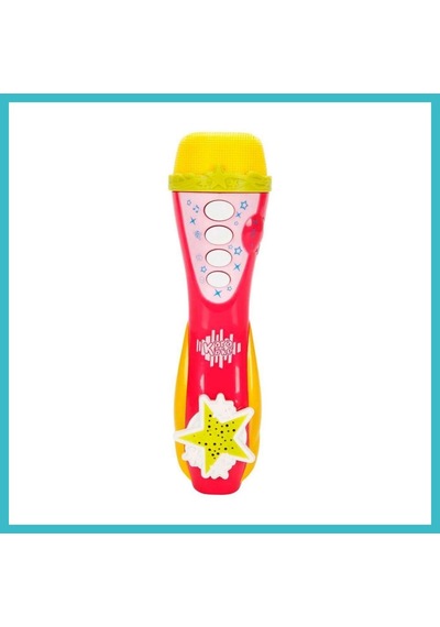 Bezos Pembe Karaoke Mikrofonu Dfnbez