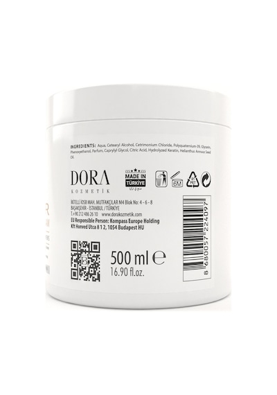Saç Bakım Kremi Keratin Güçlendiren Ve Yenileyen Saç Bakım Kremi - 500 Ml Saçkrem