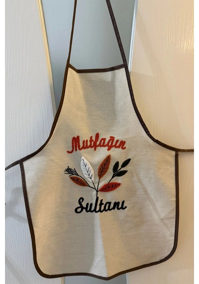 Mutfak Önlüğü Nakış Punch İşlemeli Yemek Pişirme Önlüğü Mutfak Şefi Önlüğü Mutfağınsultanı Mutfağınsultanı