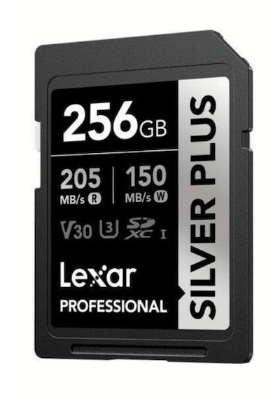 Lexar Professional 256 GB 205 MB/S Silver Plus SD Hafıza Kartı