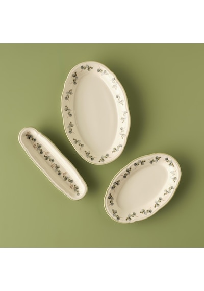 Bella Maison Ocaliptus Stoneware 26 Parça 6 Kişilik Kahvaltı Takımı Yeşil