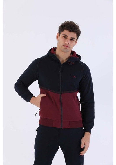 Maraton Sportswear Comfort Erkek Kapşonlu Uzun Kol Basic Lacivert Eşofman Takımı 20212-lacivert Lacivert
