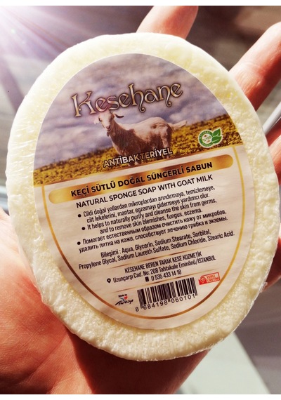 Kesehane Doğal Eşek Sütlü Süngerli Sabun 125 G