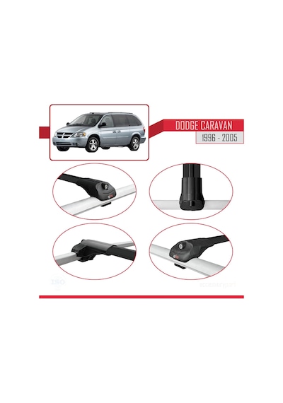 Dodge Caravan 1996-2005 Arası İle Uyumlu Ace-1 Ara Atkı Tavan Bar
