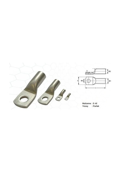 Alüminyum Kablo Pabucu Skp-a 400mm² M16 4 Adet