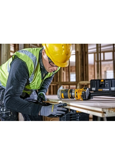 Dewalt DCW604N 18V XR Kömürsüz 8 MM Çift Tabanlı Freze Aküsüz