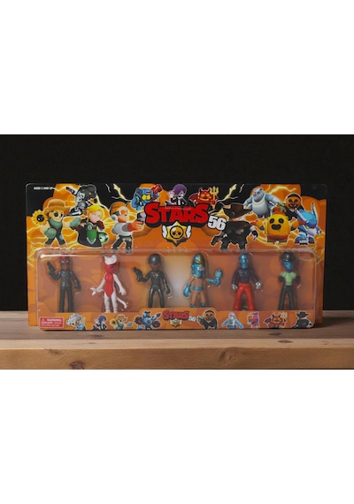 Brawl Stars 6'lı Koleksiyon Karakter Figür Seti 12 Cm Eklemli Oyuncak Kahramanlar Seti Brawl Stars