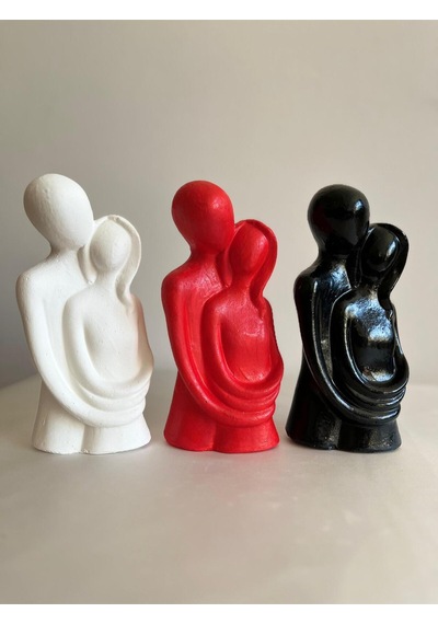Bernami Biblo Pinterest Sevgili Aşıklar Sarılmış Biblo Dekor Biblo -siyah Beyaz Kırmızı 3 Lü Set
