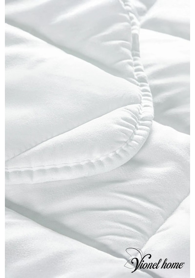 Ecotermo Çift Kişilik Mikrofiber Antialerjik Silikon Yorgan Çeyizlik Otel Yorganı 195x215 Cm Beyaz