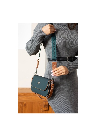Just Polo Kadın Krem Camel El Ve Omuz Çantası 346005mh Yeşil - Taba