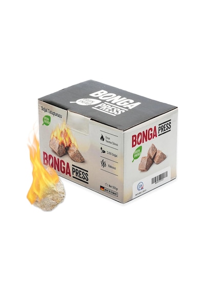 Bonga Sıkıştırılmış Press Tutuşturucu %100 Doğal - 40 Adet 500 Gr