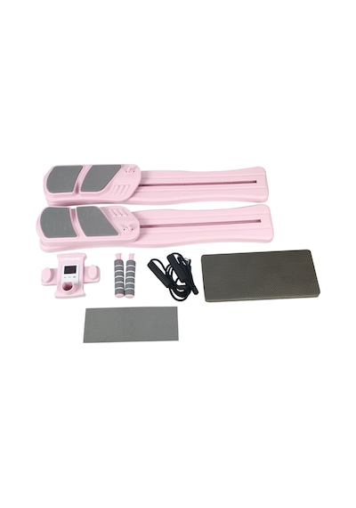 Dynamic Pilates Aleti Katlanabilir Kaydırmalı Egzersiz Sistemi Portable Pilates Reformer - Pembe