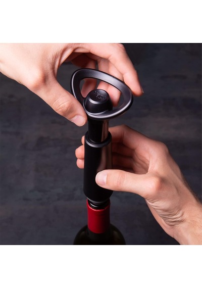 Vacu Vin Şarap Pompası Concerto 2 Tıkaçlı, Plastik, Siyah, Standart 9875606