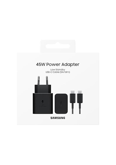 Samsung EP-T4511X Type-C 45 W Süper Hızlı Şarj Cihazı Siyah