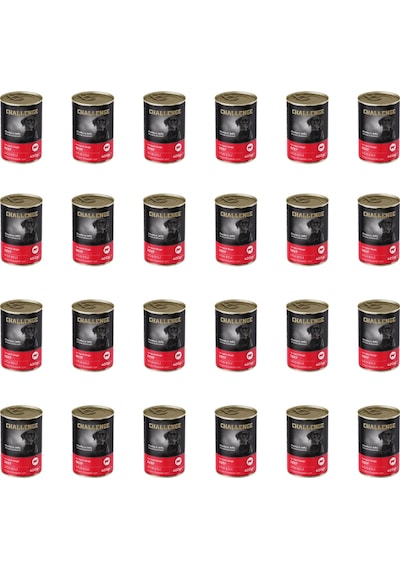 Challenge Sığır Etli Yetişkin Köpek Konservesi 24 x 400 G