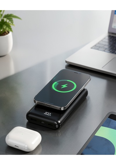 10.000 Mah Powerbank 4 Portlu Hızlı Şarj Dijital Göstergeli Diğer 53982472