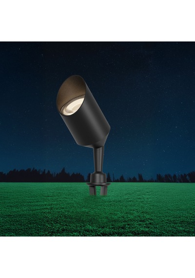Braytron Spotlux Gu10 Bahçe Aydınlatma Armatürü - Gri Ip65 Su Geçirmez Çim Üstü Led Spot Siyah