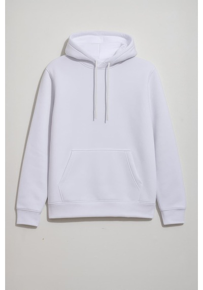 Kadın Kapüşonlu Cepli İçi Polarlı Sweatshirt Çok Renkli
