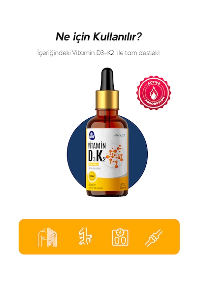 Dr. Henri D3 K2 Vitamini İçeren Takviye Edici Gıda 20 ML