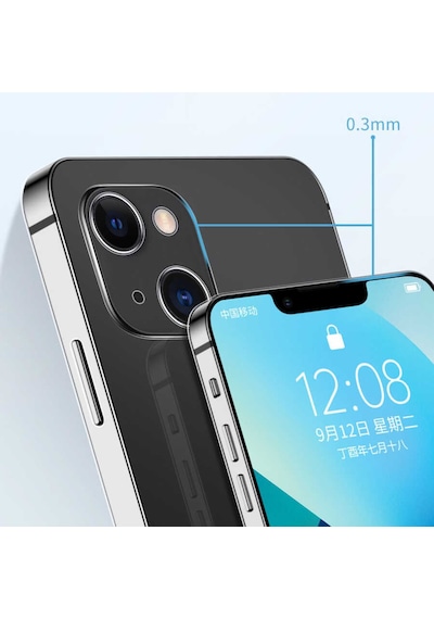 Apple Uyumlu iPhone 13 Mini Zore Blok Kılıf-renksiz Renksiz