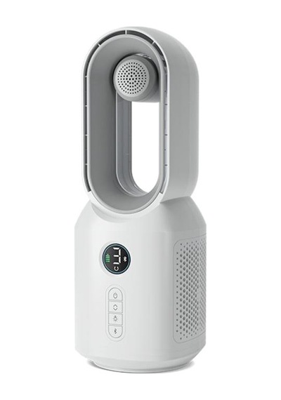 Hepu Hp-f29 Sessiz Pervanesiz 360 Döner Usb Şarjlı Masaüstü Fan Bluetooth Hoparlörlü