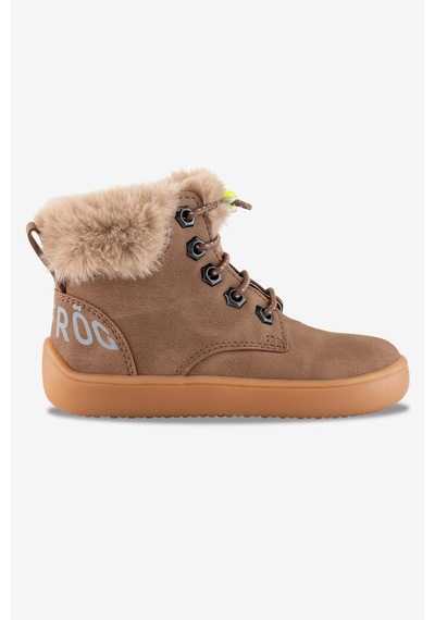 Hopfrög Furry Boots Kahverengi Meşe Barefoot Çocuk Botu Kahverengi
