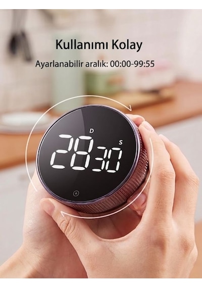 Maıdelı Dijital Mutfak Zamanlayıcı Büyük Led Ekranlı Manyetik Geri Sayım Ve Kronometre