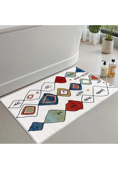 Monnhein 2'li Set Banyo Paspası, Yumuşak Banyo Halısı, Kaymaz Dot Diğer