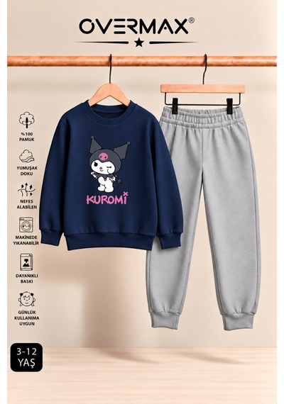 Overmax Kuromi Baskılı Kız Çocuk Kapüşonsuz Sweatshirt & Eşofman Takımı- 3-12 Yaş Lacivert Üst-gri Alt - 922298980 Lacivert Üst-gri Alt Overmax Kuromi Baskılı Kız Çocuk Kapüşonsuz Sweatshirt & Eşofman Takımı- 3-12 Yaş Lacivert Üst-gri Alt - 922298980 Lacivert Üst-gri Alt